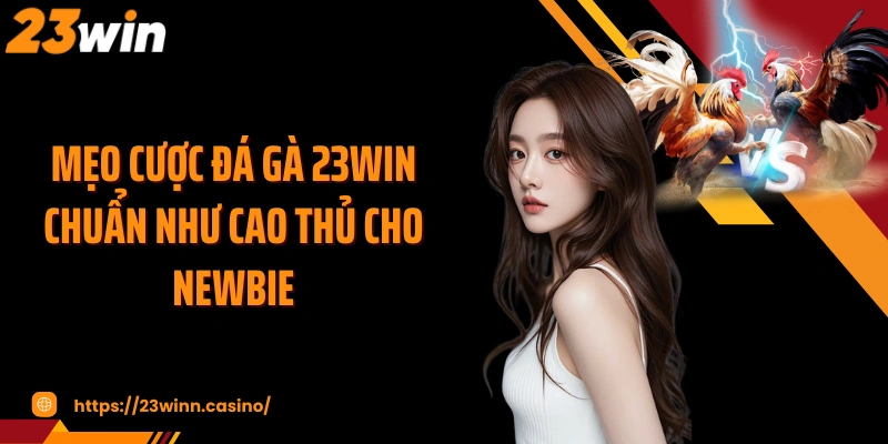 Mẹo cược đá gà 23WIN chuẩn như cao thủ cho newbie