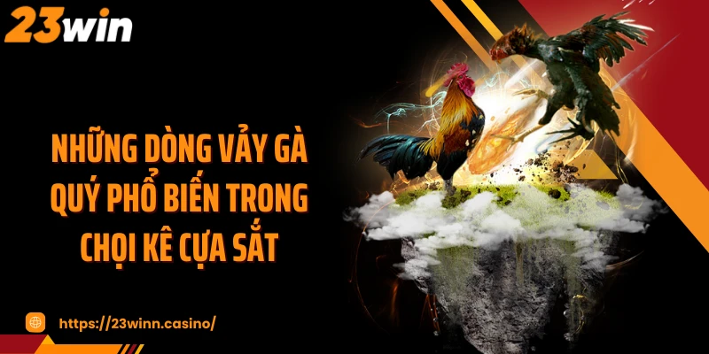 Những dòng vảy gà quý phổ biến trong chọi kê cựa sắt